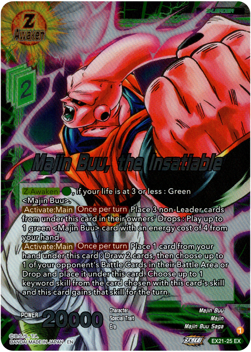 Majin Buu, the Insatiable - EX21-25 - 5th Anniversary Set - Foil - Card Cavern