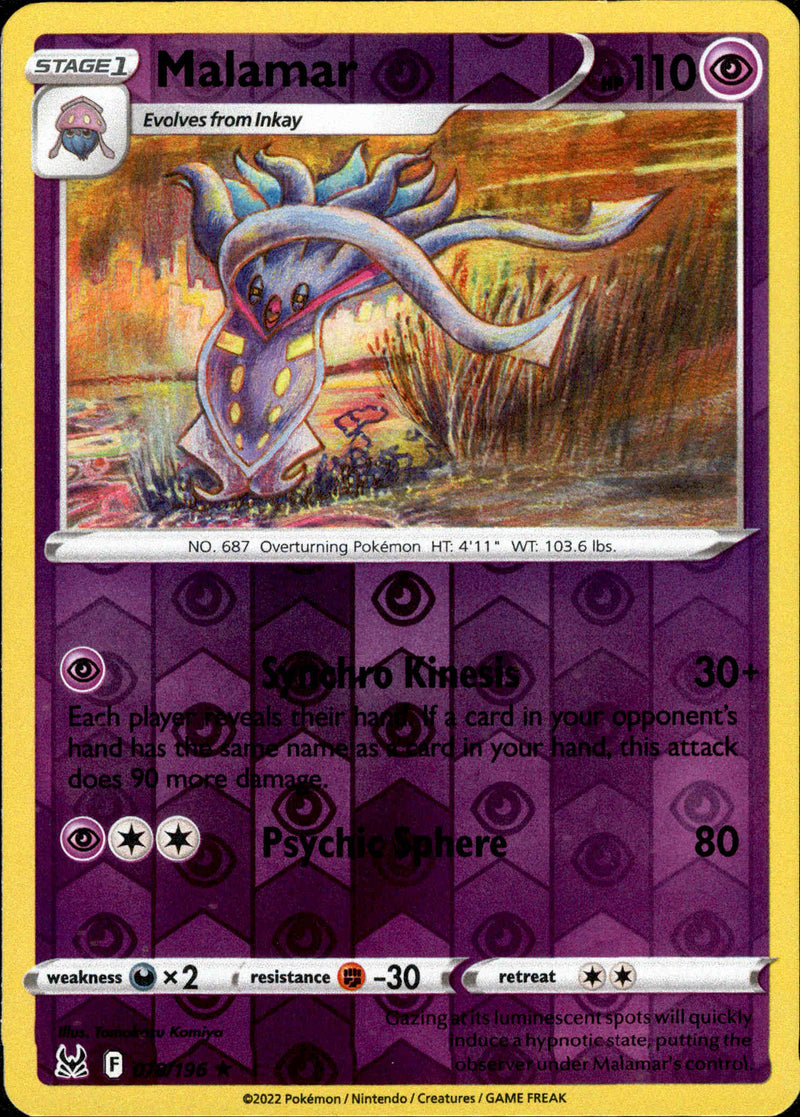 Malamar - 078/196 - Lost Origin - Reverse Holo - Card Cavern