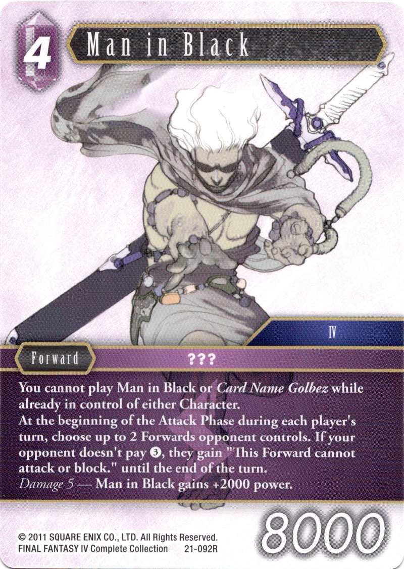 Man in Black - 21-092R - Beyond Destiny - Card Cavern