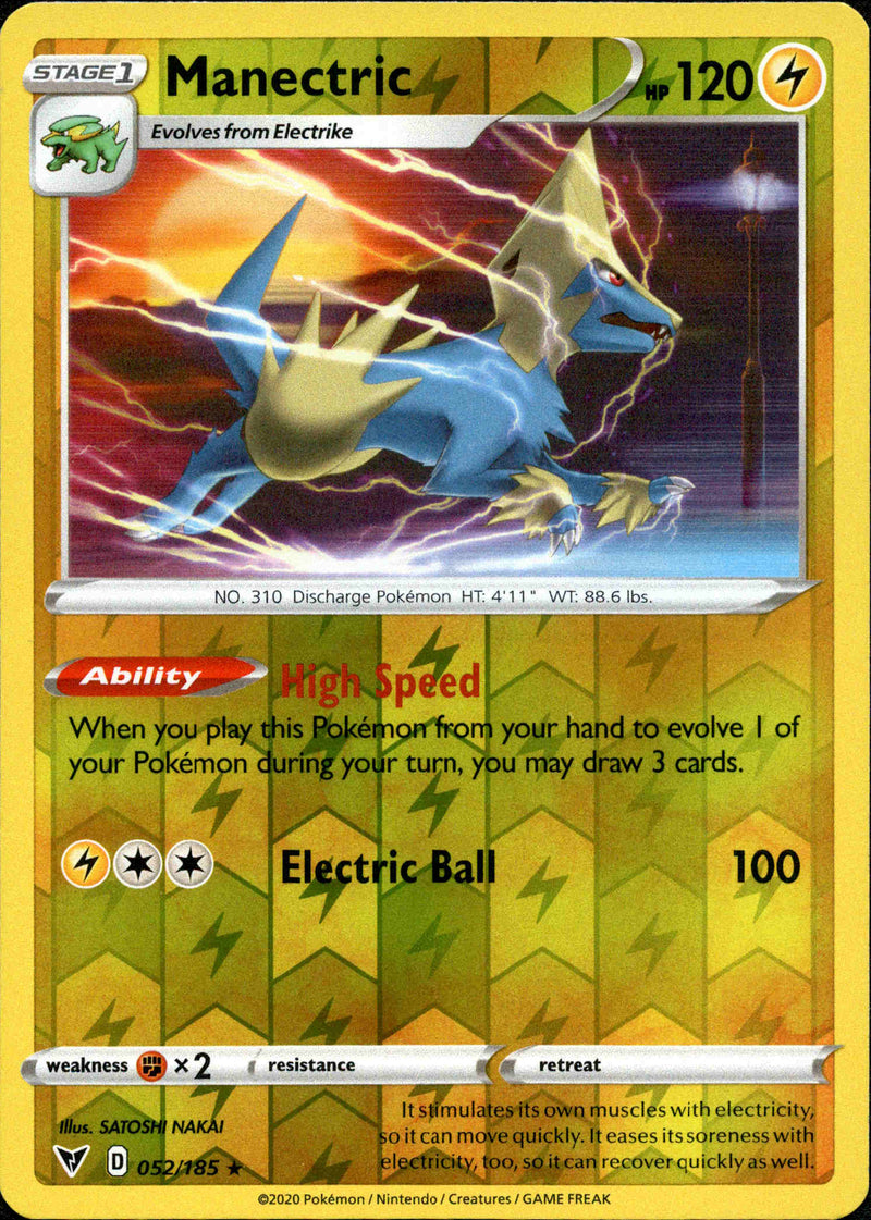 Manectric - 052/185 - Vivid Voltage - Reverse Holo - Card Cavern