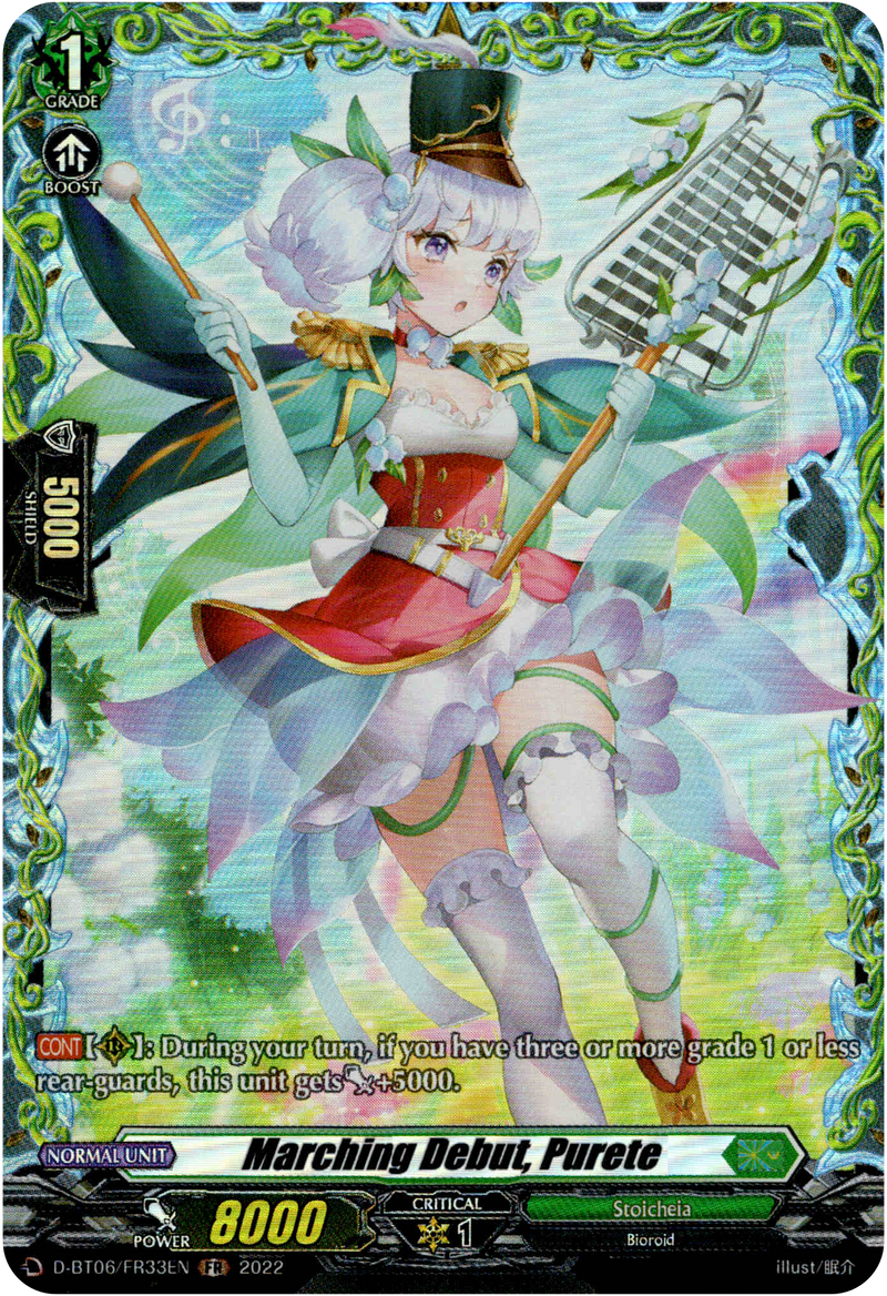 Marching Debut, Purete - D-BT06/FR33EN - Blazing Dragon Reborn - Card Cavern