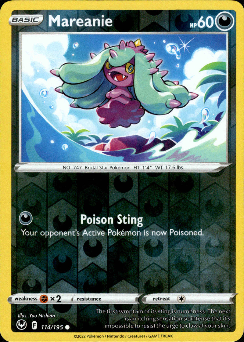 Mareanie - 114/195 - Silver Tempest - Reverse Holo - Card Cavern