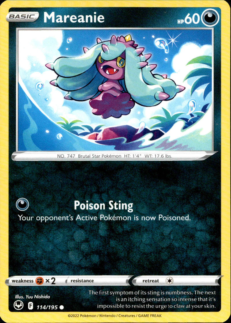 Mareanie - 114/195 - Silver Tempest - Card Cavern