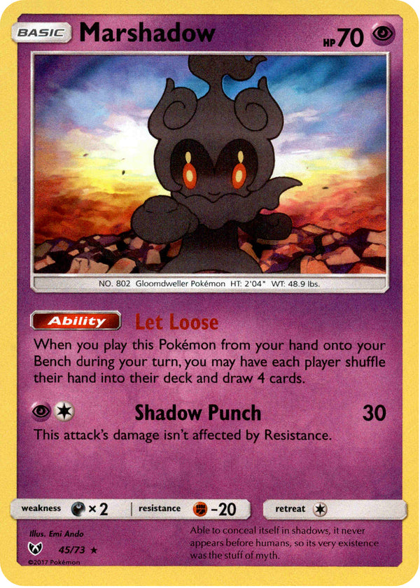 Marshadow - 45/73 - Shining Legends - Holo - Card Cavern