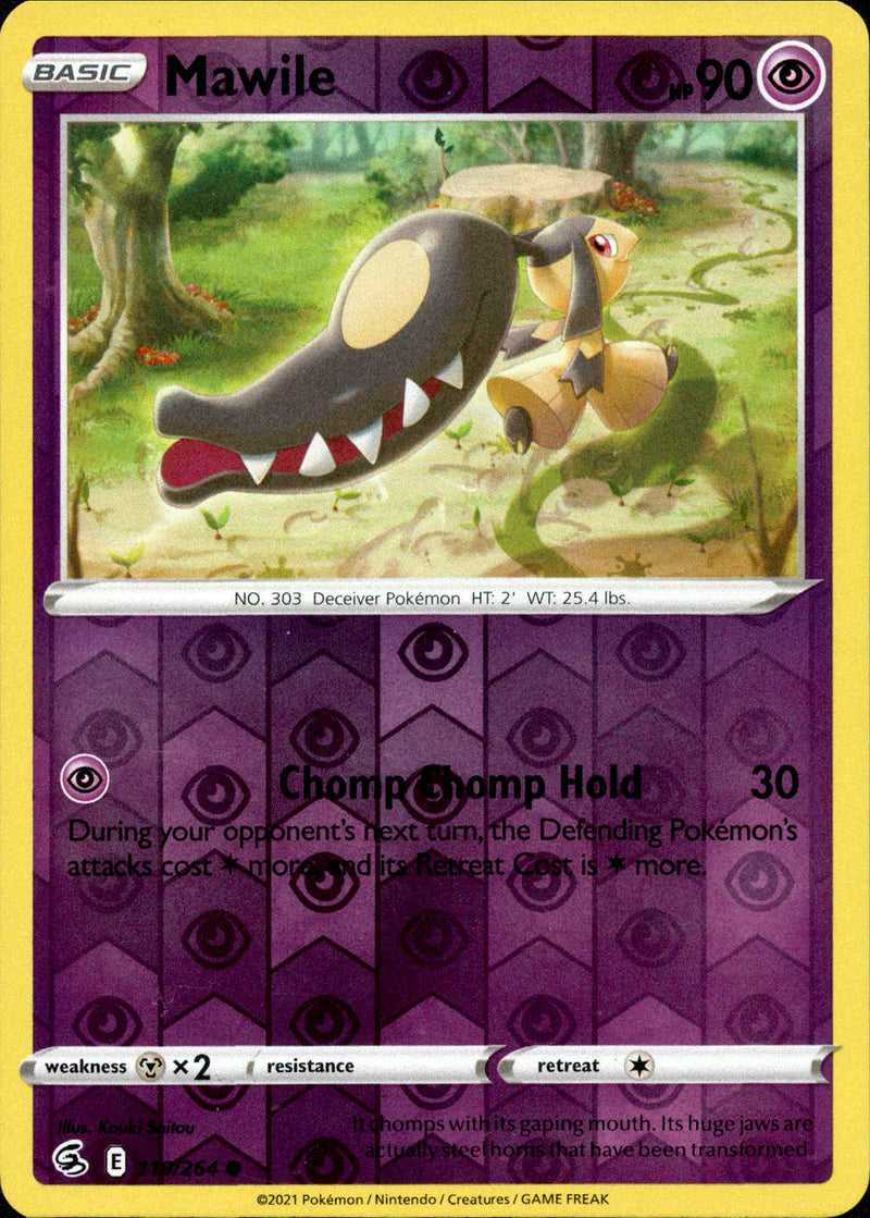 Mawile - 119/264 - Fusion Strike - Reverse Holo - Card Cavern