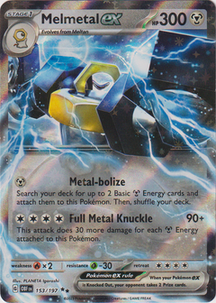 Melmetal ex - 153/197 - Obsidian Flames - Holo - Card Cavern