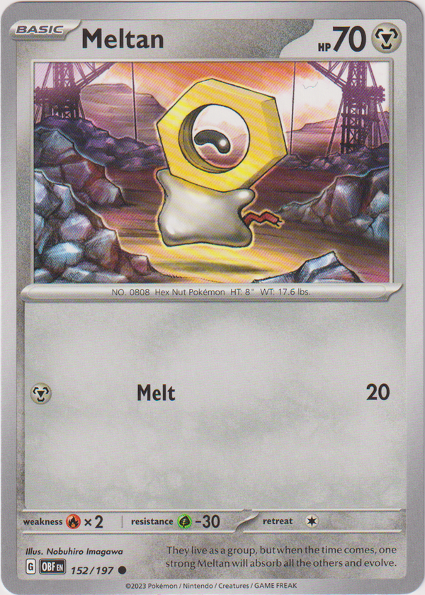 Meltan - 152/197 - Obsidian Flames - Card Cavern