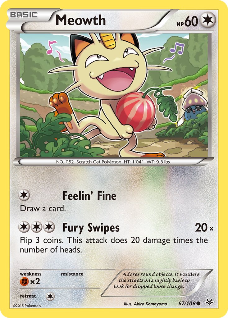 Meowth - 67/108 - Roaring Skies - Card Cavern