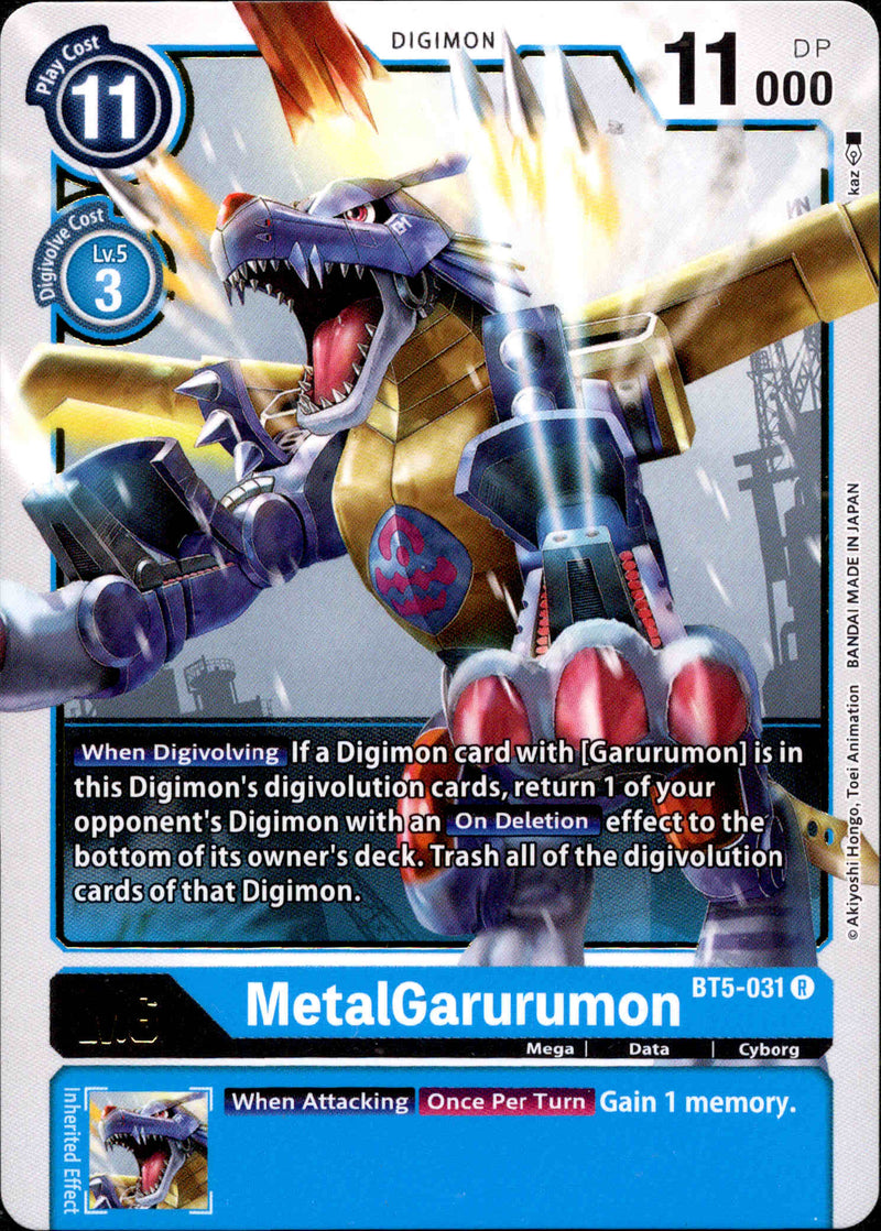 MetalGarurumon - BT5-031 - Battle Of Omni - Card Cavern