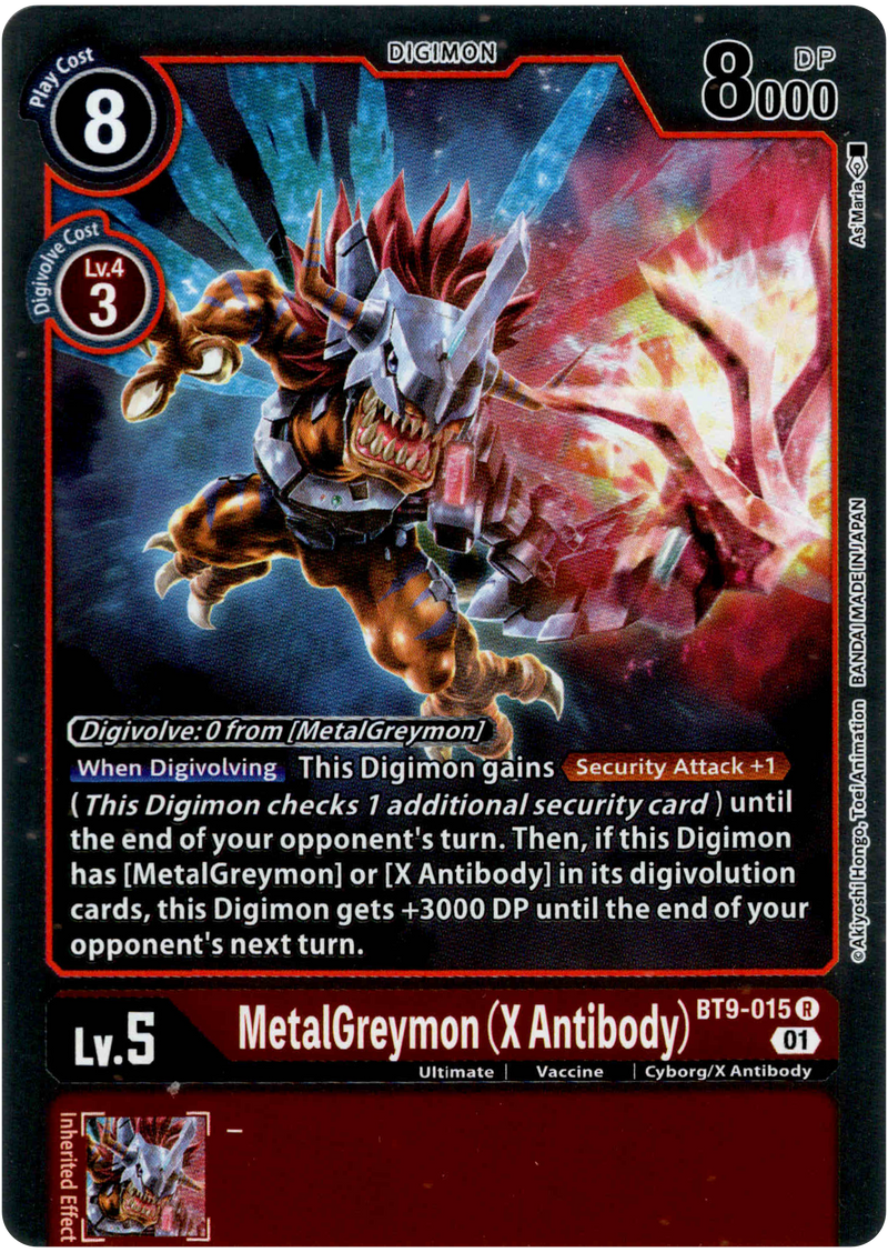 MetalGreymon (X Antibody) - BT9-015 R - X Record - Card Cavern