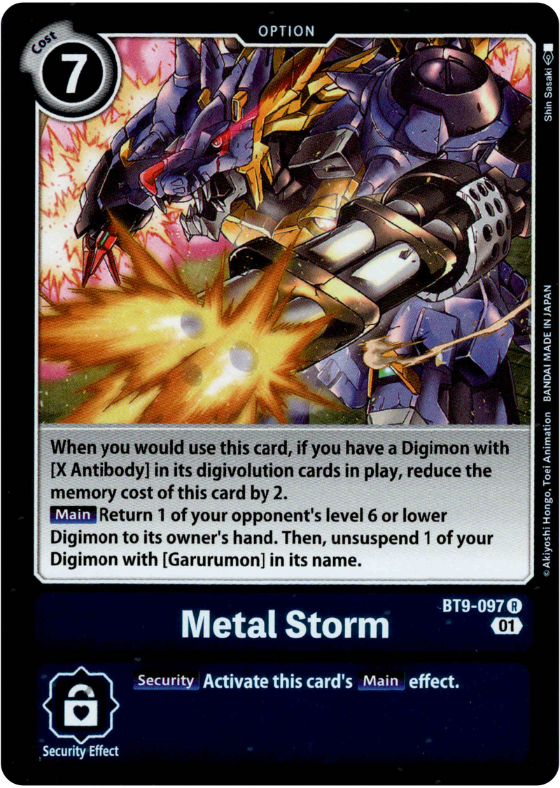 Metal Storm - BT9-097 R - X Record - Foil - Card Cavern