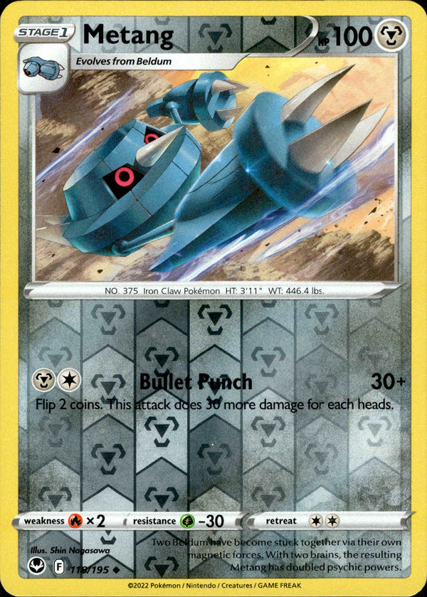 Metang - 118/195 - Silver Tempest - Reverse Holo - Card Cavern