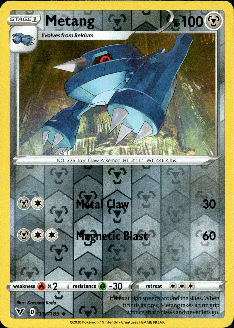 Metang - 117/185 - Vivid Voltage - Reverse Holo - Card Cavern