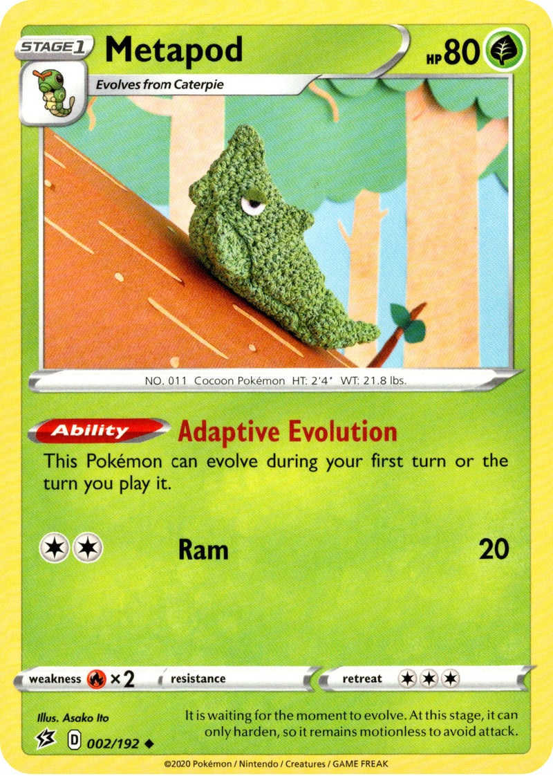 Metapod - 2/192 - Rebel Clash - Card Cavern