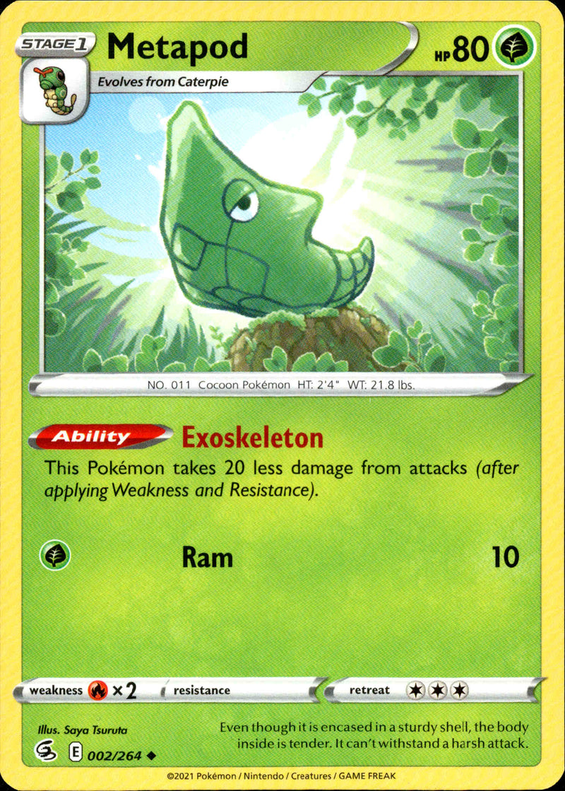 Metapod - 002/264 - Fusion Strike - Card Cavern