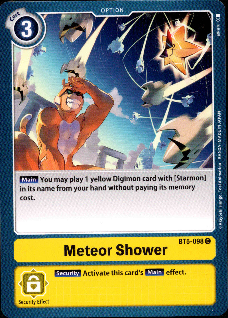 Meteor Shower - BT5-098 - Battle Of Omni - Card Cavern