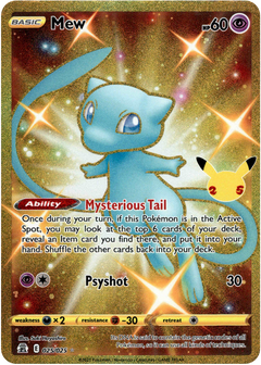 Mew Secret Rare - 025/025 - Celebrations - Card Cavern