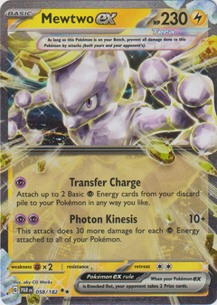 Mewtwo ex - 058/182 - Paradox Rift - Holo - Card Cavern