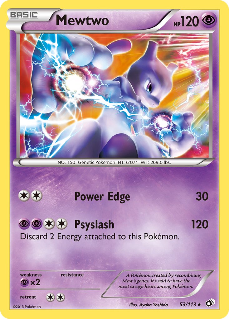 Mewtwo - 53/113 - Legendary Treasures - Holo - Card Cavern