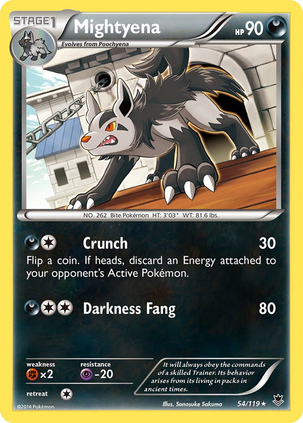 Mightyena - 54/119 - Phantom Forces - Card Cavern