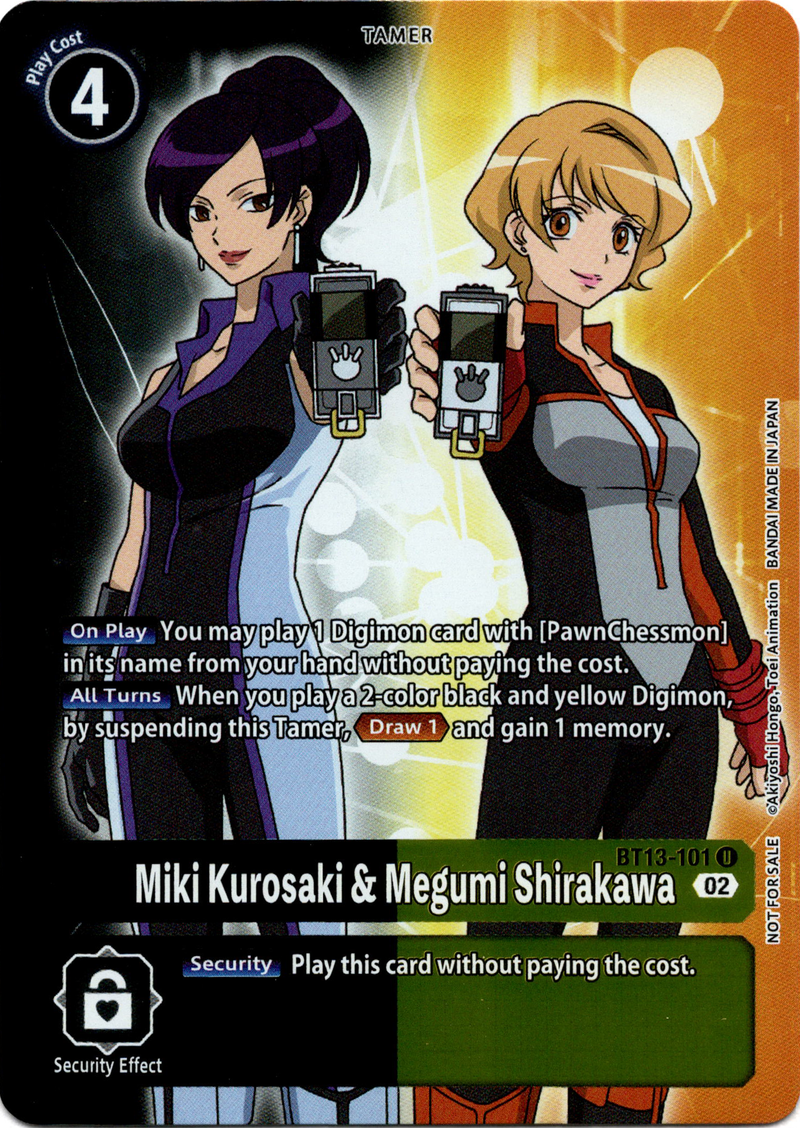 Miki Kurosaki & Megumi Shirakawa Box Topper - BT13-101 U - Versus Royal Knight - Foil - Card Cavern