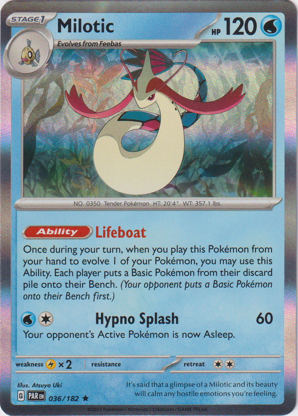 Milotic - 036/182 - Paradox Rift - Holo - Card Cavern