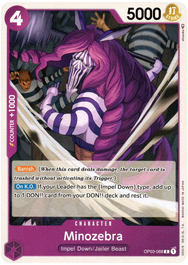 Minozebra - OP03-068 C - Pillars of Strength - Card Cavern