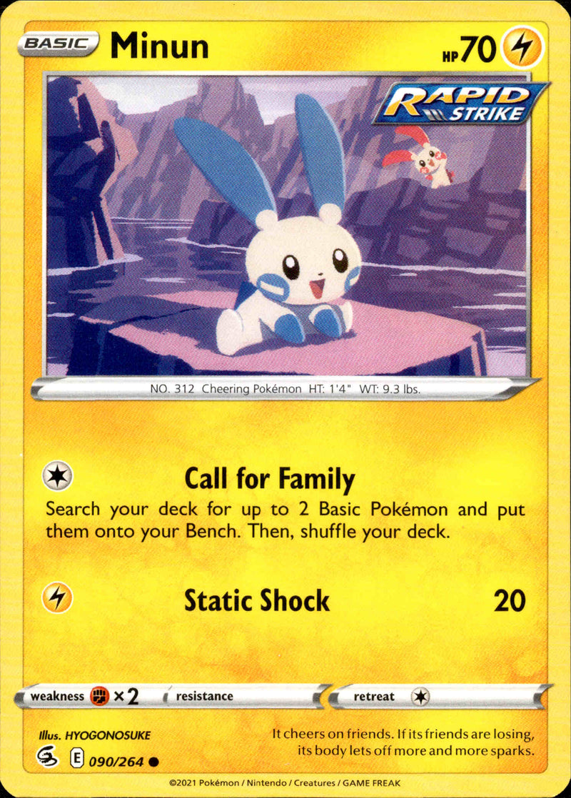 Minun - 090/264 - Fusion Strike - Card Cavern