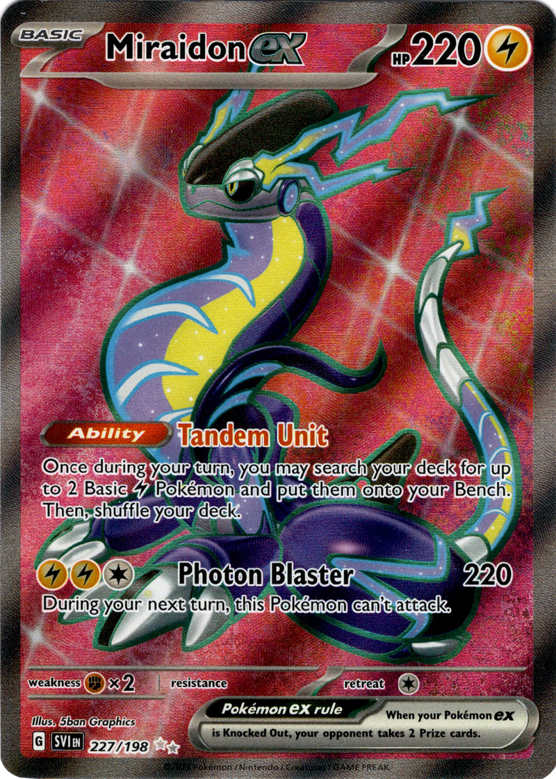 Pokemon Scarlet & Violet Miraidon EX Card 081/198