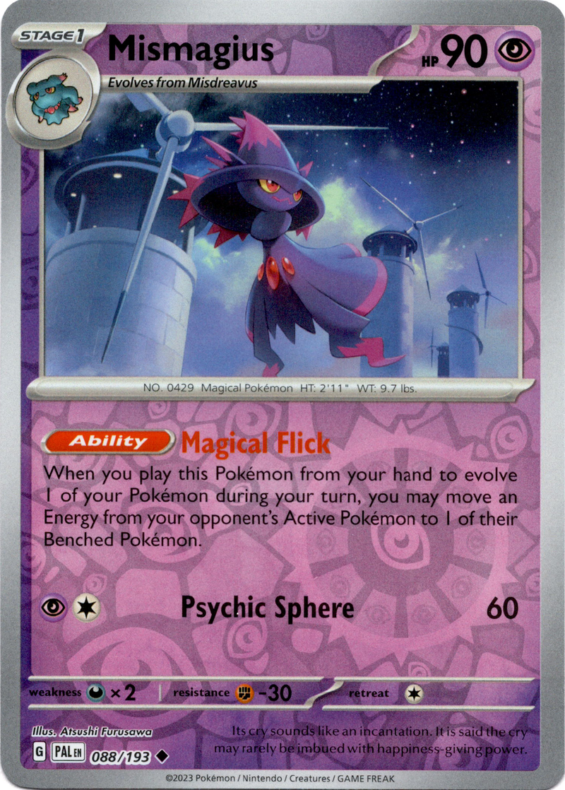 Mismagius - 088/193 - Paldea Evolved - Reverse Holo - Card Cavern