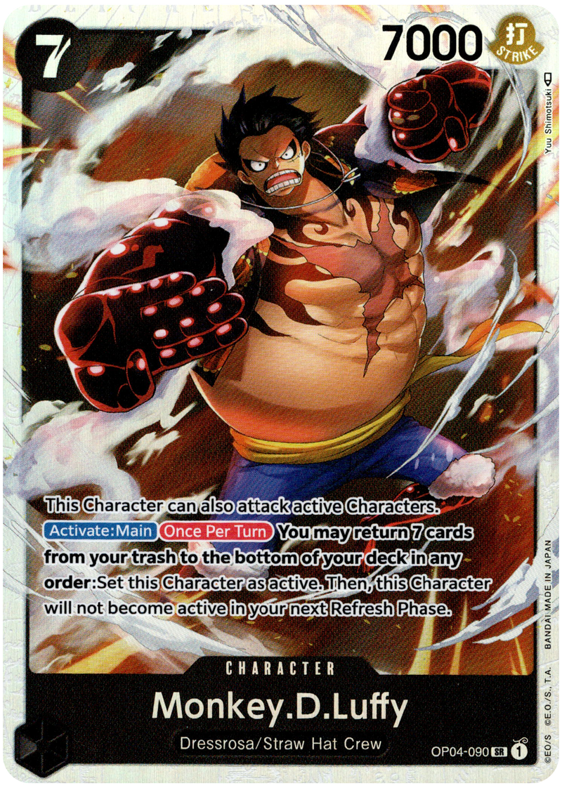 Monkey.D.Luffy - OP04-090 SR - Kingdoms of Intrigue - Foil - Card Cavern