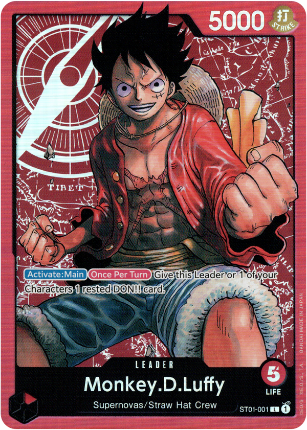 Monkey.D.Luffy - ST01-001 L - Starter Deck - Foil - Card Cavern