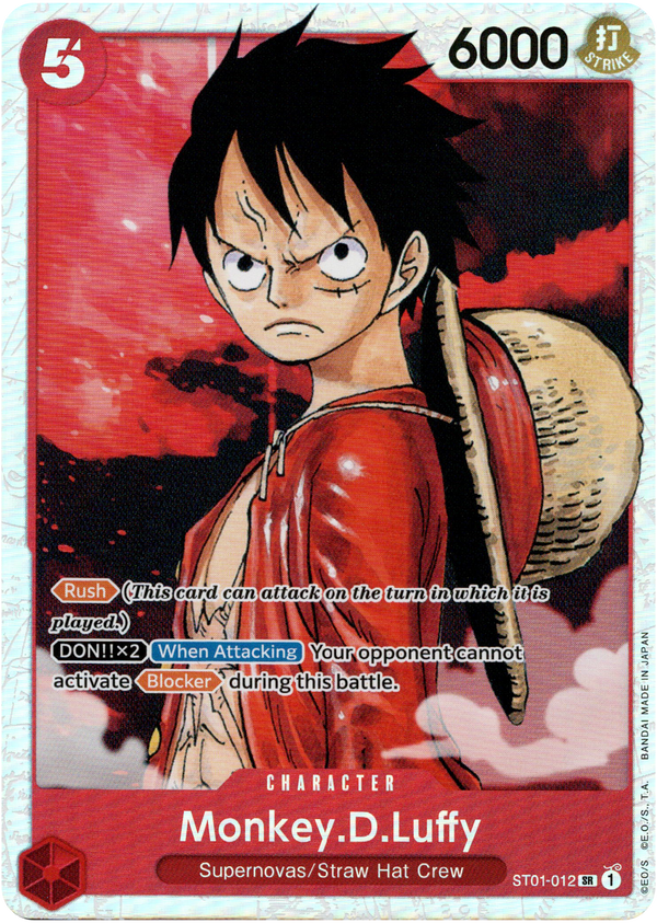 Monkey.D.Luffy - ST01-012 SR - Starter Deck - Foil - Card Cavern