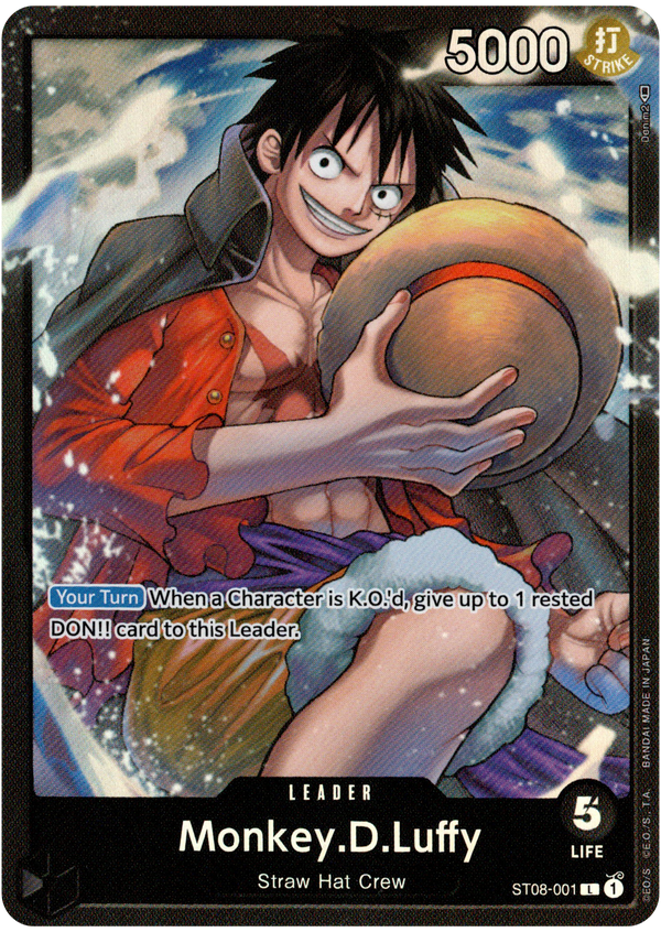 Monkey.D.Luffy - ST08-001 - Starter Deck - Foil - Card Cavern