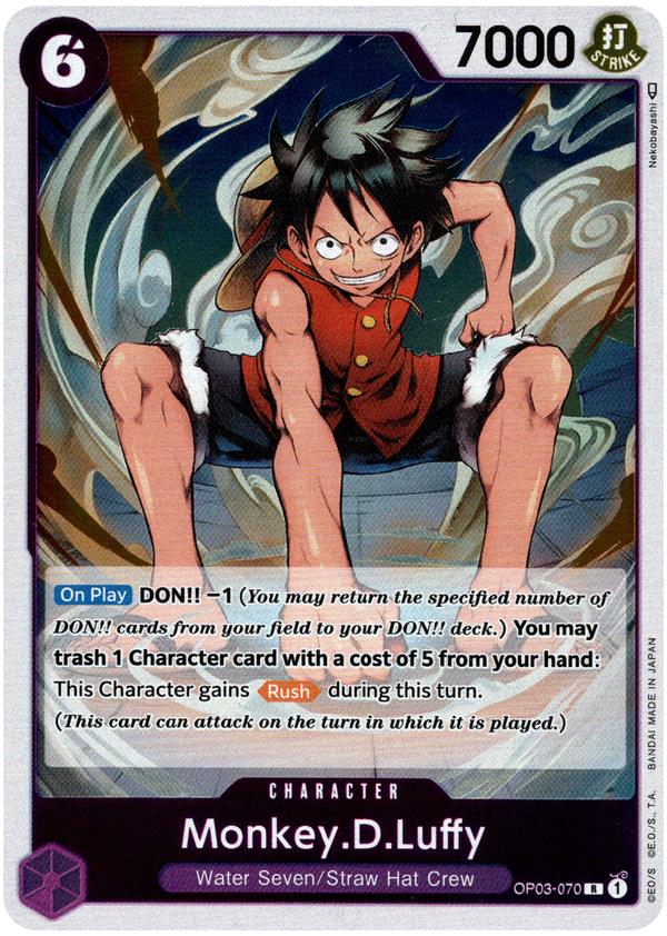 Monkey.D.Luffy - OP03-070 R - Pillars of Strength - Foil - Card Cavern