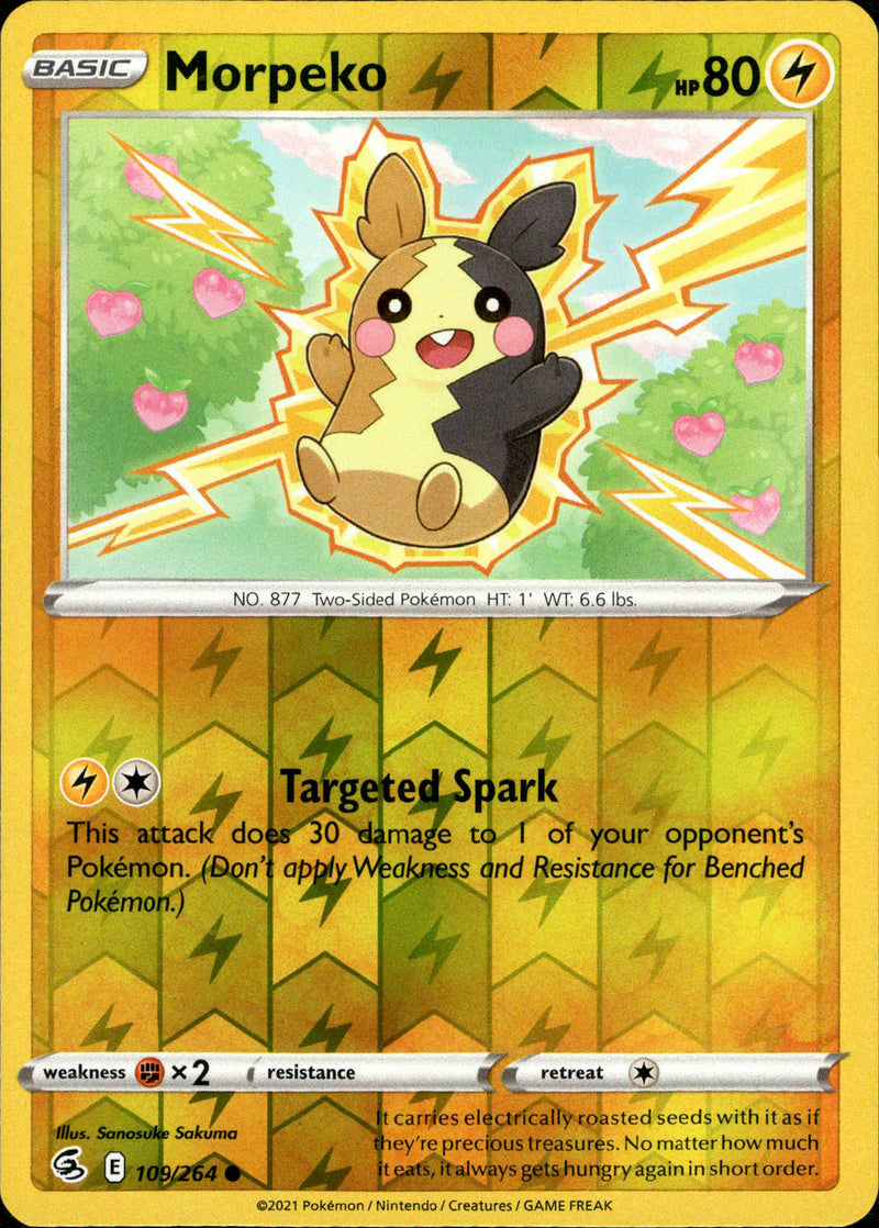 Morpeko - 109/264 - Fusion Strike - Reverse Holo - Card Cavern