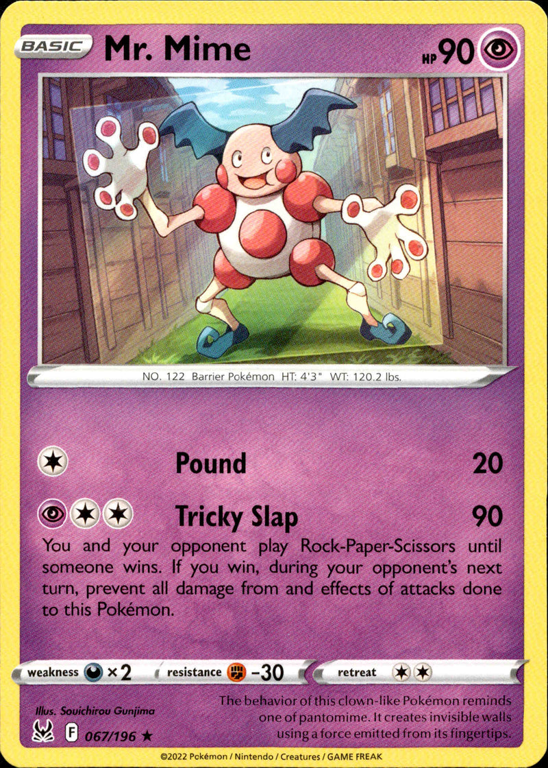 Mr. Mime - 067/196 - Lost Origin - Card Cavern