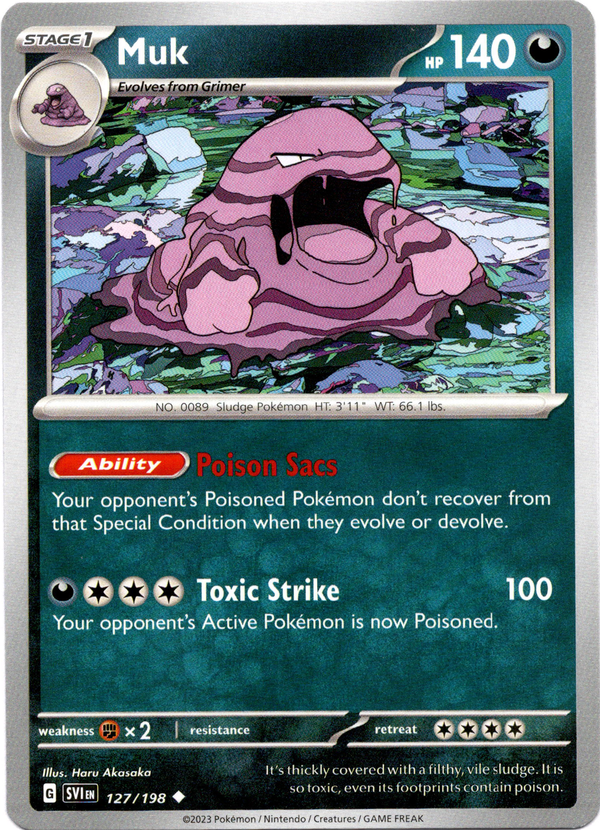 Muk - 127/198 - Scarlet & Violet - Card Cavern