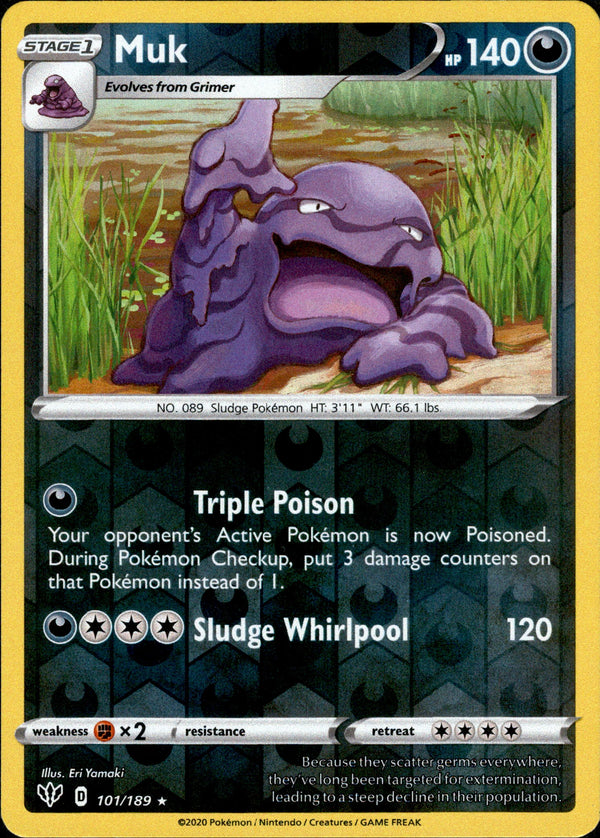 Muk - 101/189 - Darkness Ablaze - Reverse Holo - Card Cavern