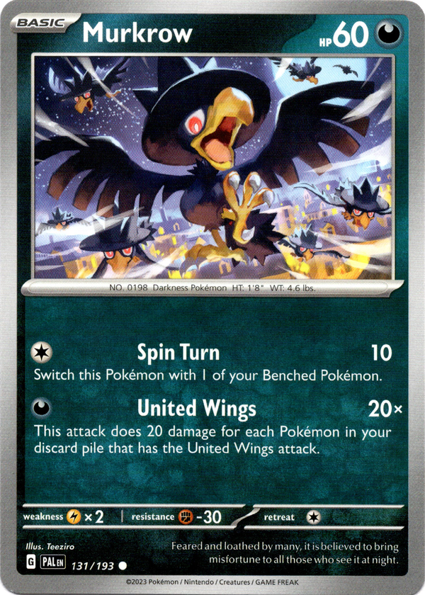 Murkrow - 131/193 - Paldea Evolved - Card Cavern