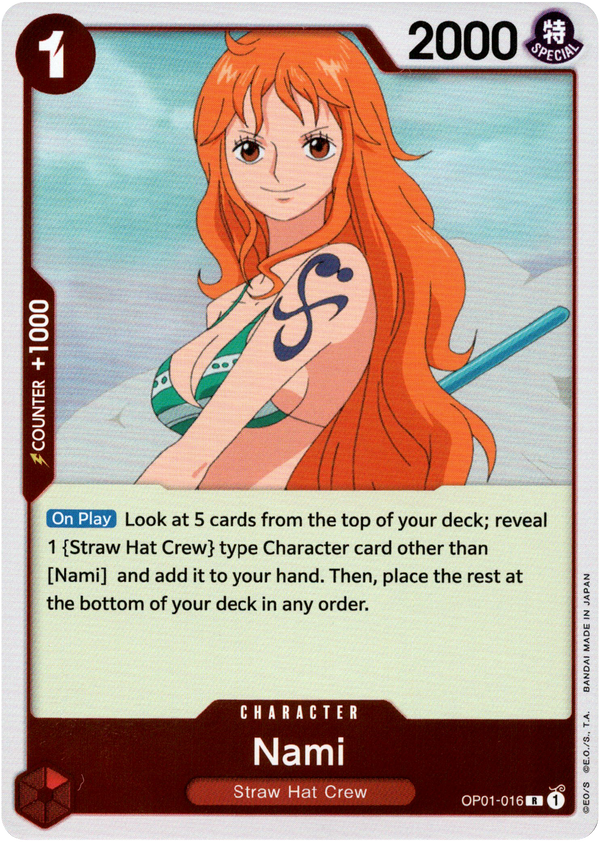 Nami - OP01-016 R - Romance Dawn - Foil - Card Cavern