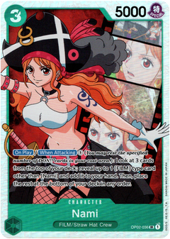 Nami - OP02-036 - Paramount War - Foil - Card Cavern