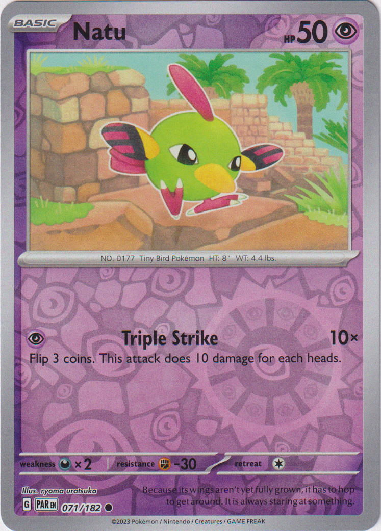 Natu - 071/182 - Paradox Rift - Reverse Holo - Card Cavern