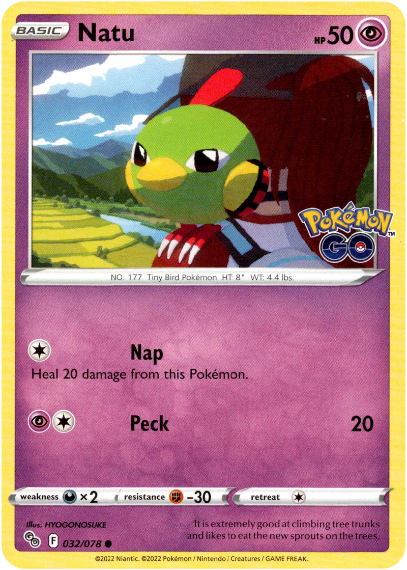 Natu - 032/078 - Pokemon Go - Card Cavern