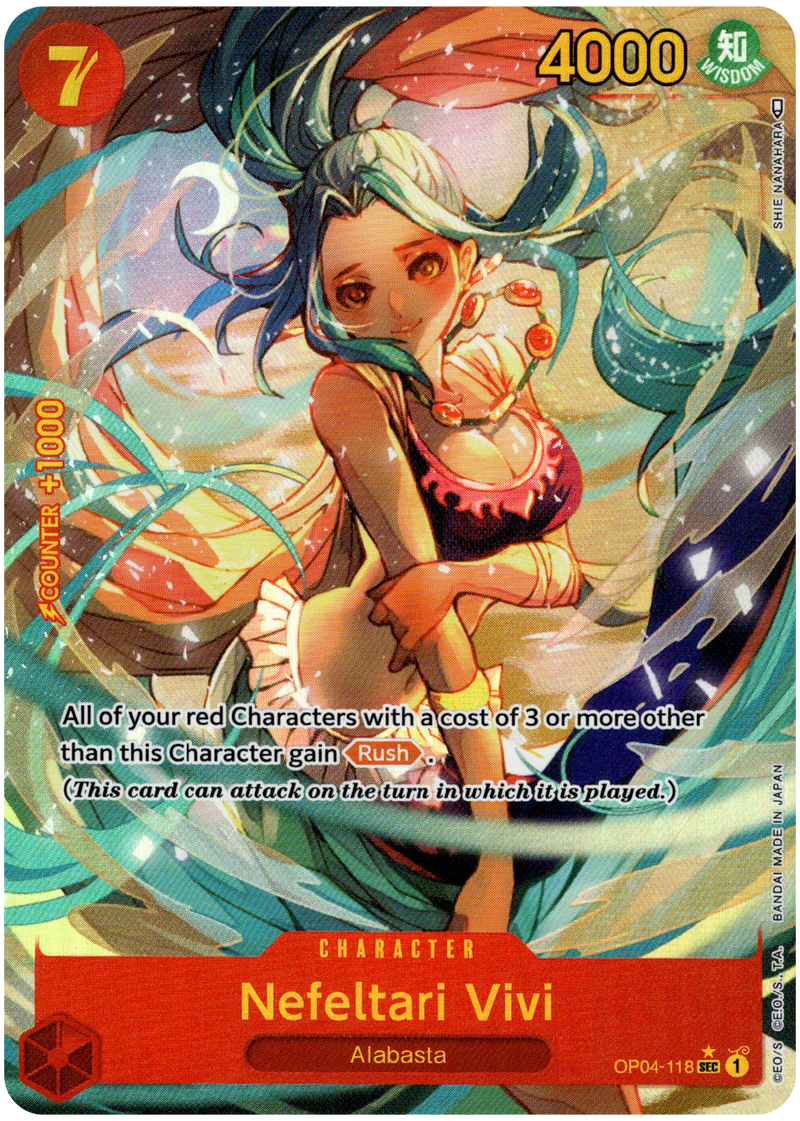 Nefeltari Vivi Alternate Art - OP04-118 SEC - Kingdoms of Intrigue - Foil - Card Cavern