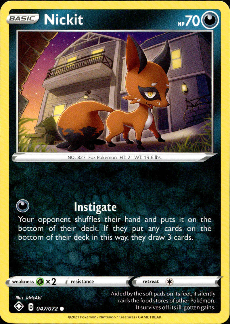 Nickit - 047/072 - Shining Fates - Card Cavern