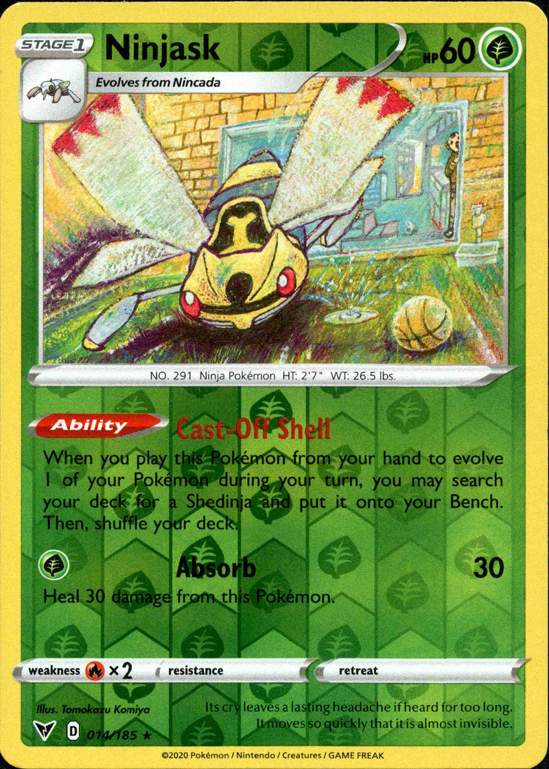 Ninjask - 014/185 - Vivid Voltage - Reverse Holo - Card Cavern