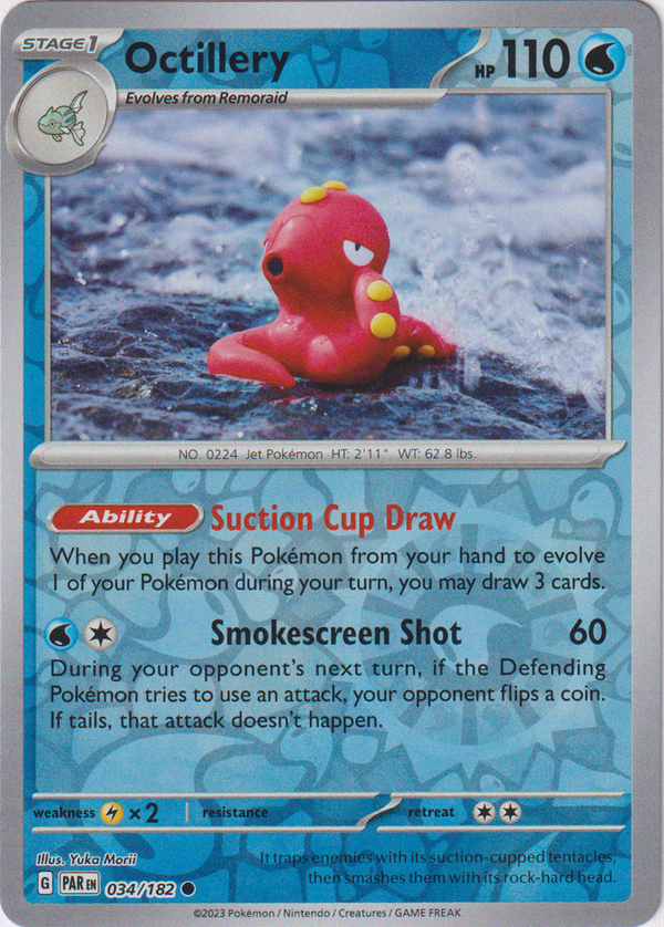 Octillery - 034/182 - Paradox Rift - Reverse Holo - Card Cavern