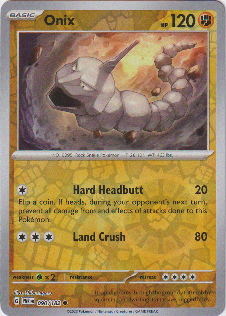 Onix - 090/182 - Paradox Rift - Reverse Holo - Card Cavern