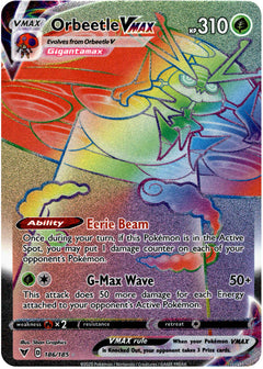 Orbeetle VMAX Hyper Rare - 186/185 - Vivid Voltage - Card Cavern